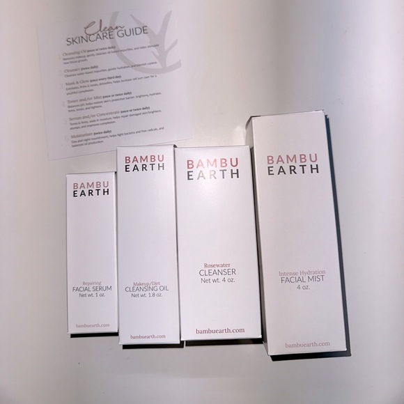 Bambu Earth Skincare New Bambu Earth Kit Cleanser Facial Mist